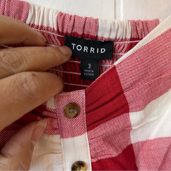 Torrid Red and White Checkered Sundress (NWOT) - Picture 9 of 16